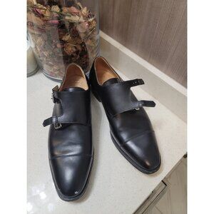 Peal & Co Monk Strap Shoes—for Brooks Brothers, Black, size 10D Made in England
